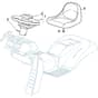 GTX 48HR - 2021 - 2T1925647/AT1 - Atco Ride On Mower Seat Diagram