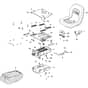 Gyro 900e - 2023 - 2F7064705/ST1 - Stiga Zero Turn Mower Seat Diagram