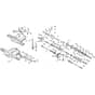 Honda HF1211K2-SE (1100001-1199999) -  Gearbox Diagram