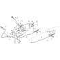 Honda HF1211K2-SE (2000001-2499999) -  Brake and Gearbox Contro Diagram