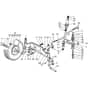 Honda HF2216K1-HE -  Steering Group Diagram