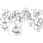 Honda HF2220-HLE -  Gearbox Diagram