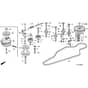 Honda HF2315-SBE -  Mission Pulley Diagram