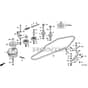 Honda HF2315K3-HME -  Mission Pulley Diagram