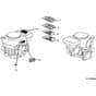 Honda HF2415-SBEA -  Label Diagram