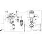 Honda HF2415-SBEA -  Starter Motor Diagram