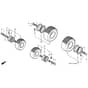 Honda HF2415-SBEA -  Wheel Diagram