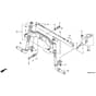 Honda HF2417-HME -  Front Axle Diagram