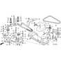 Honda HF2417-HTEA -  Blades Control Belt Diagram