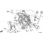 Honda HF2417-HTEA -  Crankcase Diagram