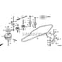 Honda HF2417K3-HTE -  Mission Pulley Diagram