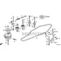 Honda HF2417K4-HBE -  Mission Pulley Diagram