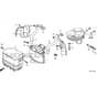 Honda HF2417K4-HBE -  Muffler Diagram