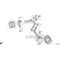 Honda HF2417K4-HBE -  Piston Diagram