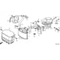 Honda HF2417K5-HBE -  Muffler Diagram