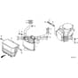 Honda HF2622-HTE -  Muffler Diagram