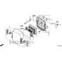 Honda HF2622-HTF -  Air Cleaner Diagram