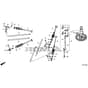 Honda HF2622K1-HTE -  Camshaft Diagram