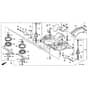 Honda HF2622K1-HTE -  Cutting Housing Diagram