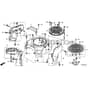 Honda HF2625-HTEH -  Fan Cover Diagram