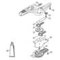 Genuine Stihl HL100 K / S - Blade drive gear, adjustable thru 135°