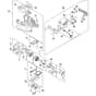 Stihl HLA135 - Electric Motor, Motor Housing, Control Handle - Parts Diagram