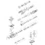 Makita HR005G - 40mm Cordless Rotary Hammer - Power Tool 01 Diagram