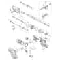 Makita HR007G - 28mm Cordless Rotary Hammer - Power Tool Diagram