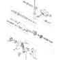 Makita HR2450F - 24mm Rotary Hammer - Power Tool Diagram