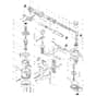 Makita HR3850B - Rotary Hammer 38mm - Power Tool Diagram