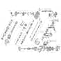 Makita HR4511C - Rotary Hammer 45mm - Power Tool Diagram