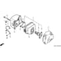 Honda HRB215K2 - PXC - MZBA 6200001-6299999 Muffler Diagram