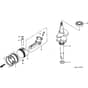 Honda HRB215K4 - PXC/A - MZBA 6400005-9999999 Piston/Crankshaft Diagram