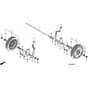 Honda HRB215K4 - PXC/A - MZBA 6400005-9999999 Rear Wheel Diagram