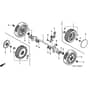 Honda HRB423 - PDE - MZBC 8000001-8099999 Rear Wheel Diagram