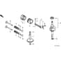 Honda HRB423 - SG - MZBC 8000001-8099999 Piston/Crankshaft/Camshaft Diagram