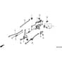 Honda HRB423K1 - QDE - MZBC 8100001- Governor Arm Diagram