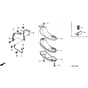 Honda HRB423K1 - SDE - MZBC 8100001- Muffler Diagram