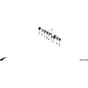 Honda HRB423K1 - SDE - MZBC 8100001- Transmission Diagram