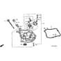 Honda HRB423K1 - SXE - MZBC 8100001- Oil Pump Diagram