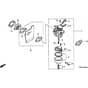 Honda HRB425C - SXEE - MZCF 8000001-8499999 Carburettor Diagram