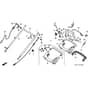Honda HRB475 - SXG - MZAZ 8000001-8099999 Handle Pipe Diagram