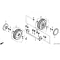 Honda HRB475 - SXS - MZAZ 8000001-8099999 Rear Wheel (Push Type) (PE, PG) Diagram