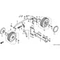 Honda HRB475C - SDEE - MZCE 8000001-8999999 Front Wheel Diagram