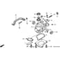 Honda HRB475K1 - PG - MZAZ 8100001-8199999 Gear Case (SE, SG, SXG, SXE) Diagram