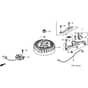 Honda HRB476C - QXE - MZCD 8000001-8099001 Flywheel Diagram