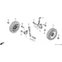 Honda HRB535K1 - SXE - MZBA 6100001-6199999 Front Wheel Diagram