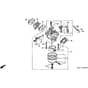 Honda HRB535K3 - HXE - MZBA 6300001-6399999 Carburettor Diagram