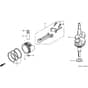 Honda HRB536C1 - HXEA - MZCB 6100001-6199999 Piston/Crankshaft Diagram