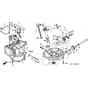 Honda HRD535K2 - QXE - MZBM 8200001-9999999 Cylinder Barrel/Oil Pan Diagram